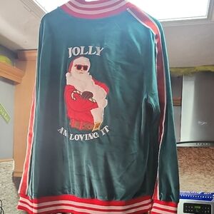 Fun 2 Fun Festive Green and Red Santa Blazer